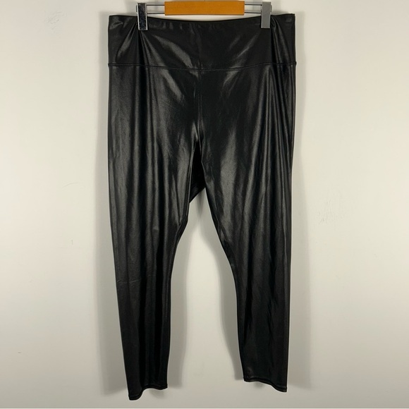 ❤️ NWT maurices Sleek Black Faux Leather Leggings XL - Picture 3 of 10